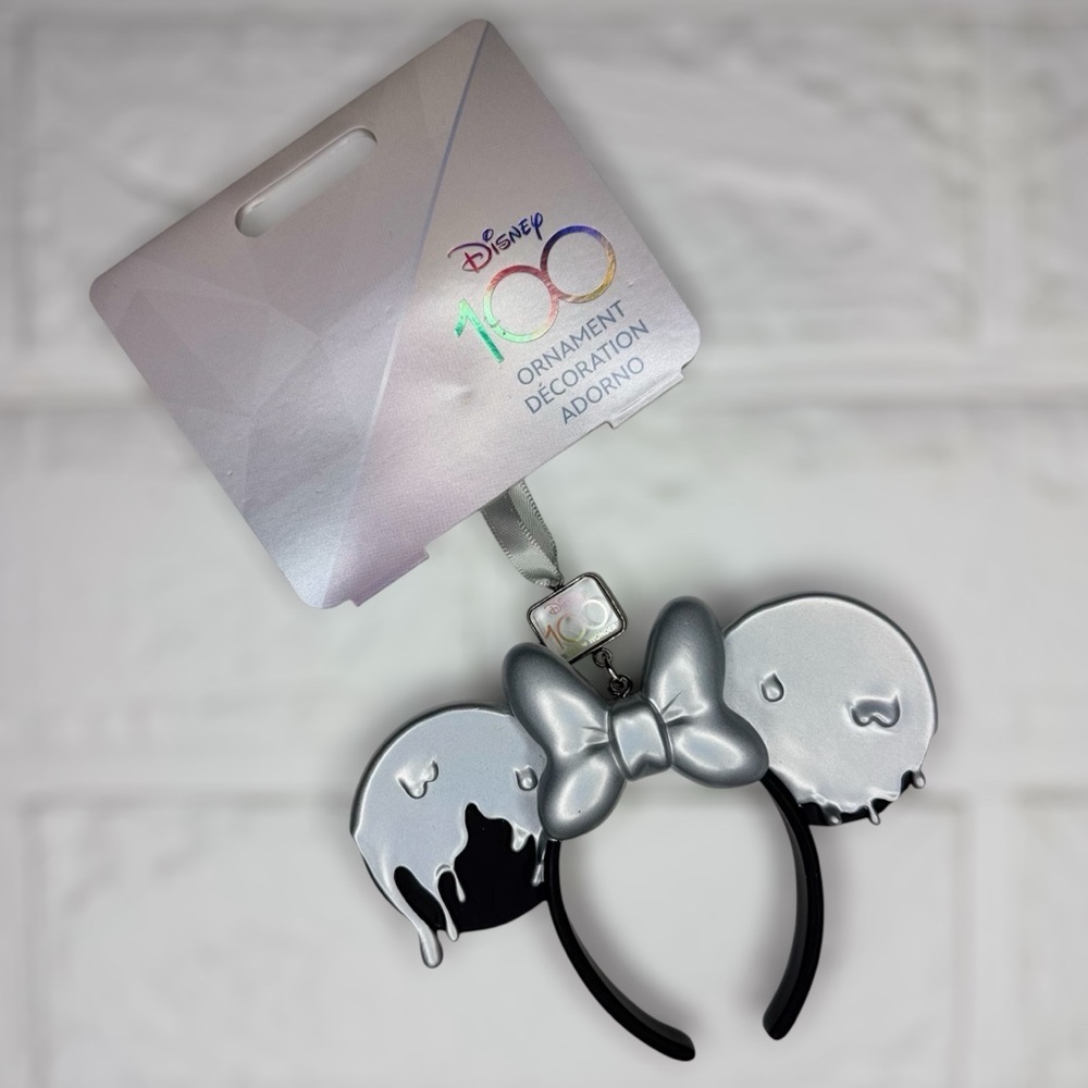 New Disney Silver and Black Collectible Ornament 100 Years Of Wonder Holiday